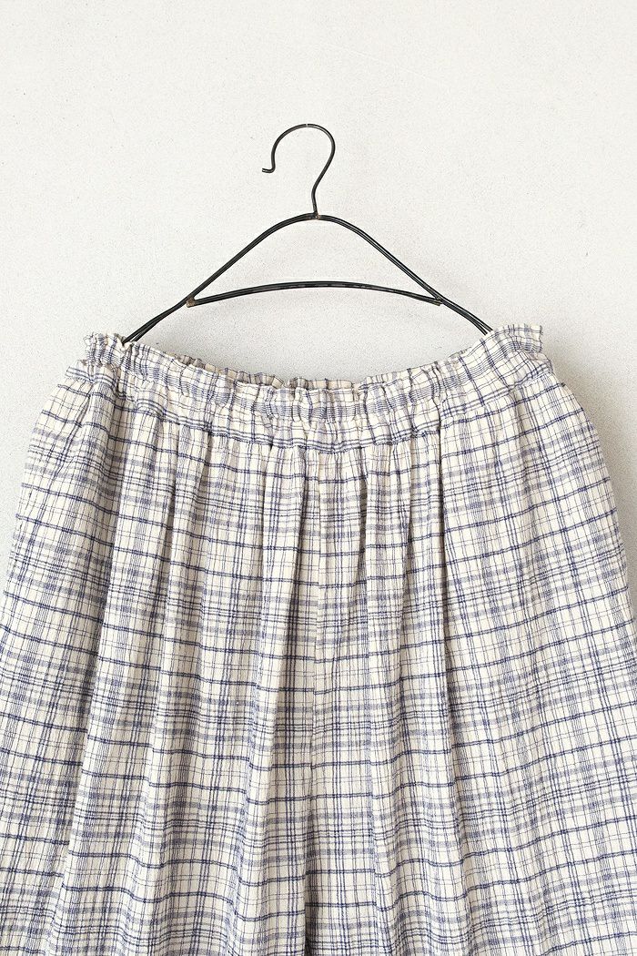 bulle de savon ビュルデサボン ちぢみcheckパンツ(26SS) | T.T. GARRET