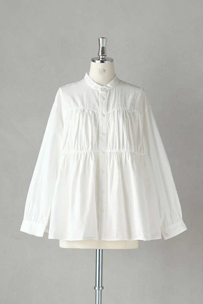 MAGALI マガリ 天日干しコットン・スクエアカラー・ワンピース(25SS