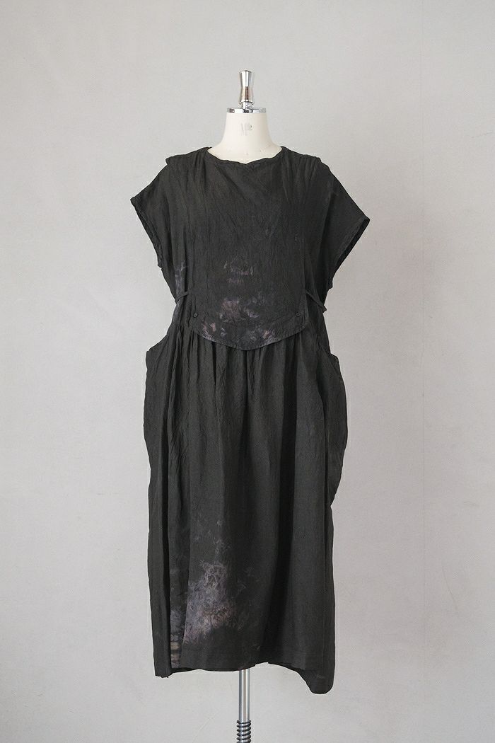 qiri キリ old letter flowers long gilet(25AW) | T.T. GARRET