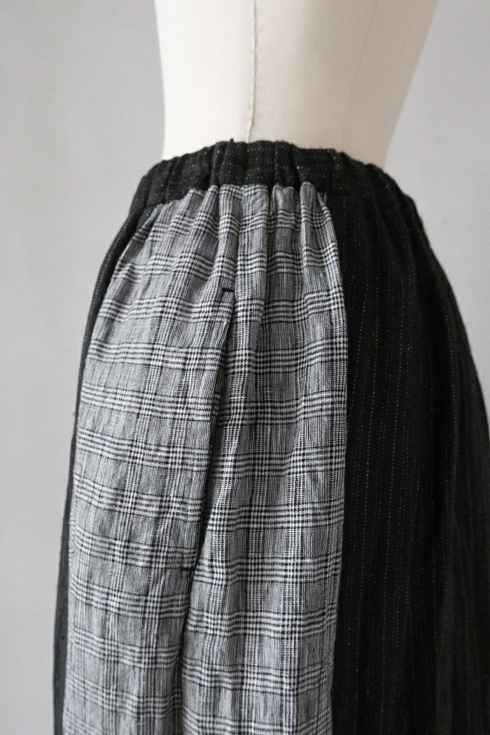 Vlas Blomme ヴラスブラム Linen Classical Check コンビネーション