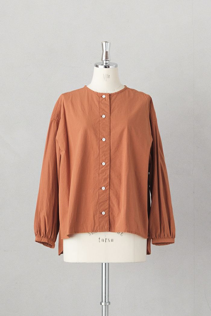 SOIL ソイル 7GG 2PLY PLAIN STITCH COTSWOLDS TURTLE NECK BUTTON