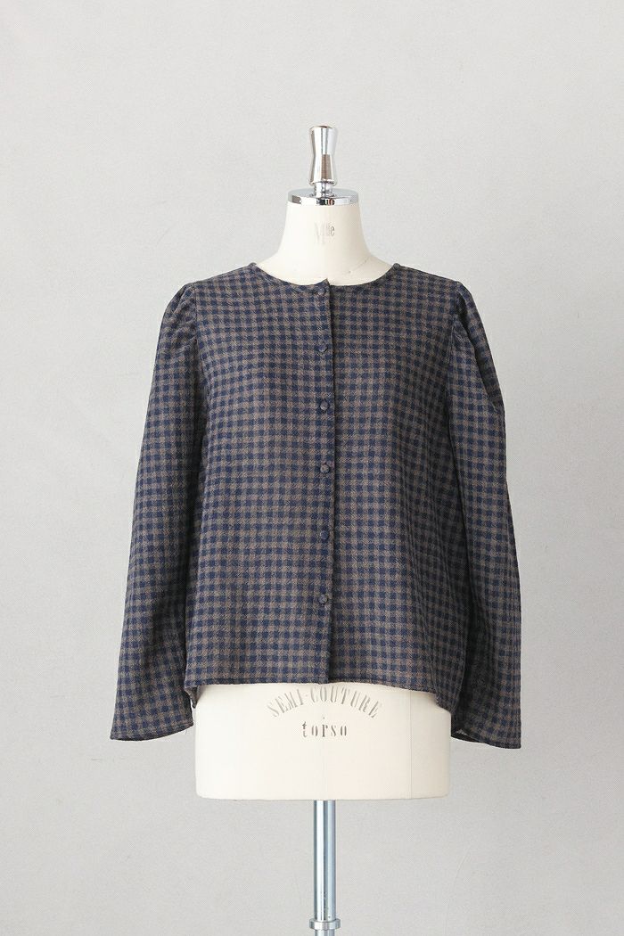 MAGALI マガリ インディゴコットン・タックジャケット(24AW) | T.T. GARRET