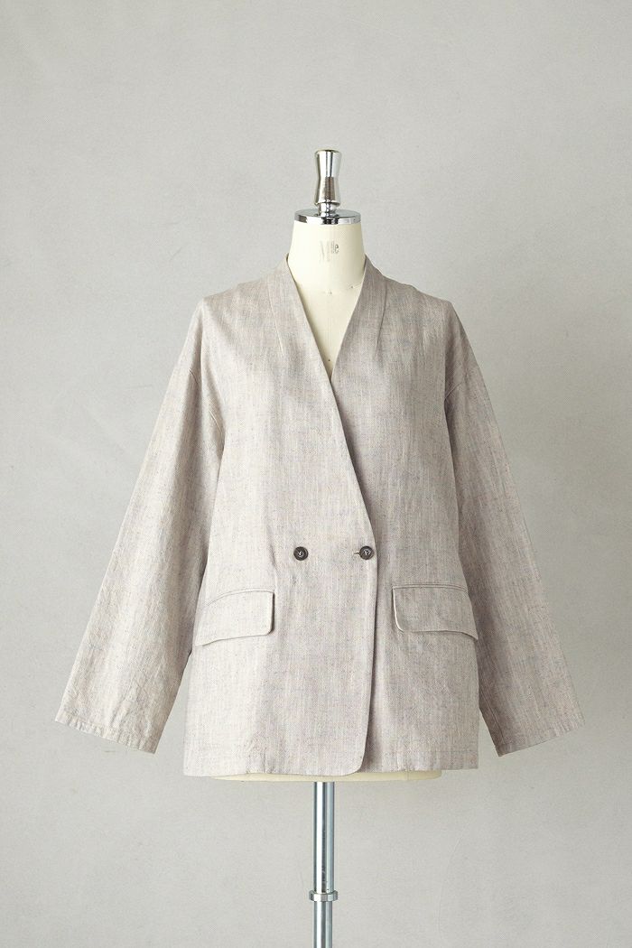 yuni ユニ C/R/S salb nep ツイードノーカラージャケット(26SS) | T.T.