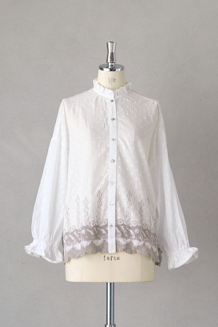 marble SUD マーブルシュッド fuwa fuwa flower ジップアップブルゾン