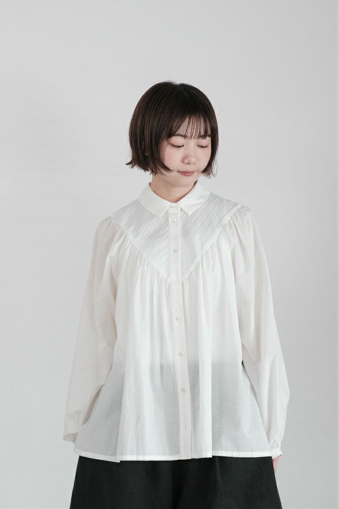 MAGALI マガリ コットンダンテルフリルブラウス(24SS) | T.T. GARRET