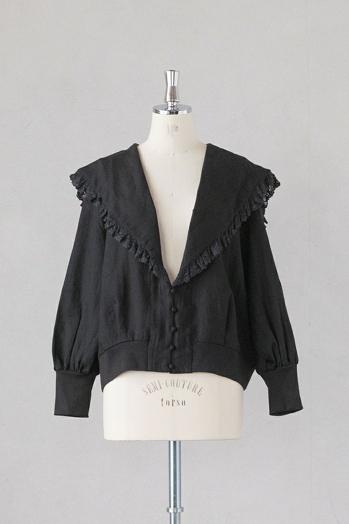 MAGALI マガリ クォーターニット・フリルプルオーバー(24AW) | T.T. GARRET