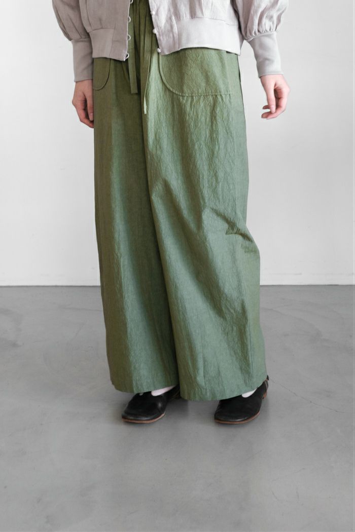 MAGALI マガリ 天日干しコットン・スクエアカラー・ワンピース(25SS