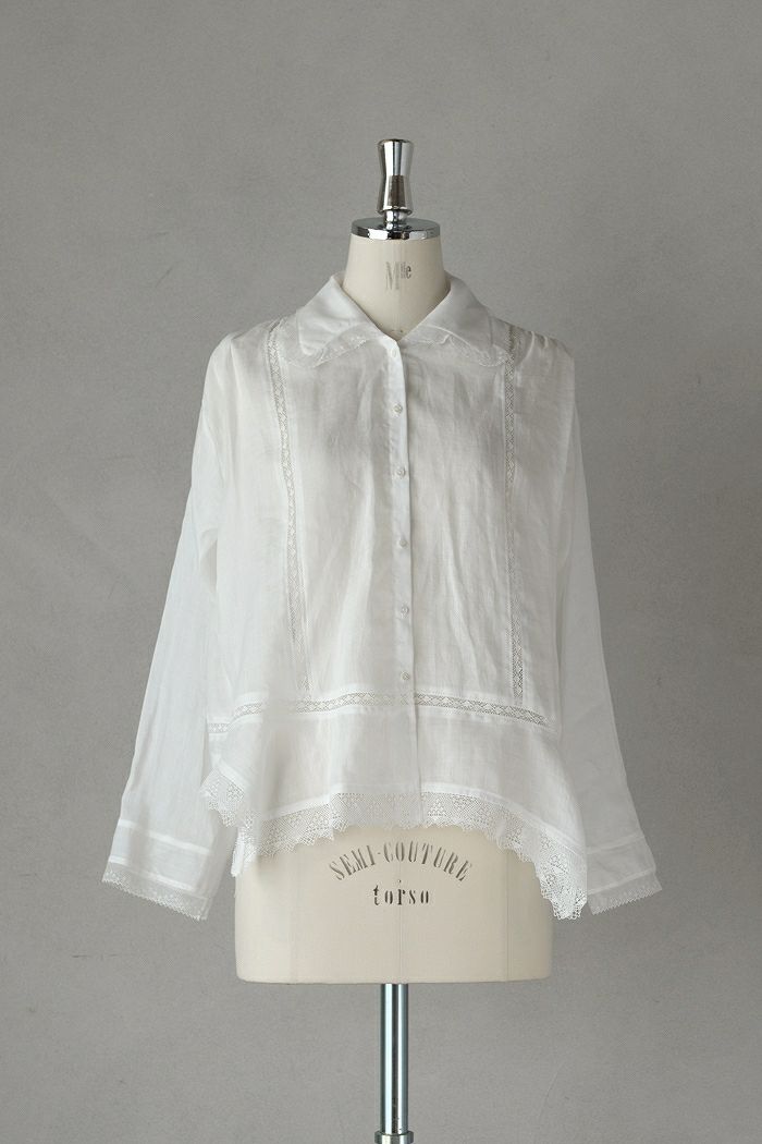 GASA* ガサ み空 スタンドレースブラウス(25AW) | T.T. GARRET