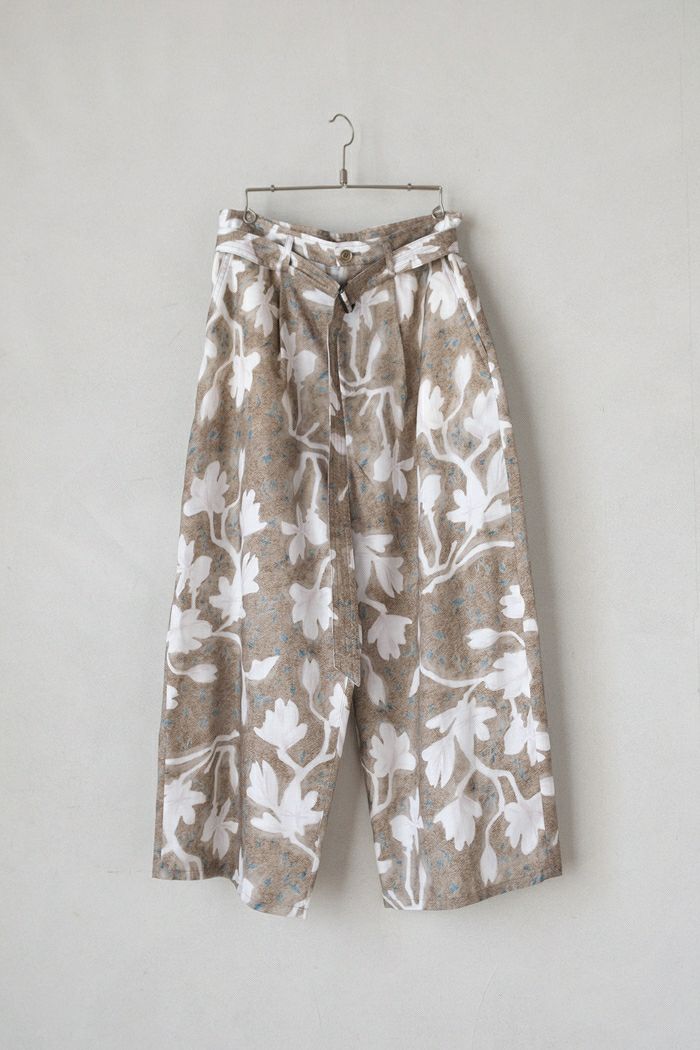qiri キリ sashiko jacquard volume pants(25AW) | T.T. GARRET