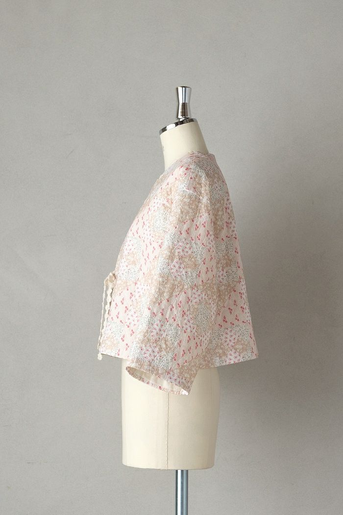 qiri キリ patchwork print quilting short jacket(26SS) | T.T. GARRET