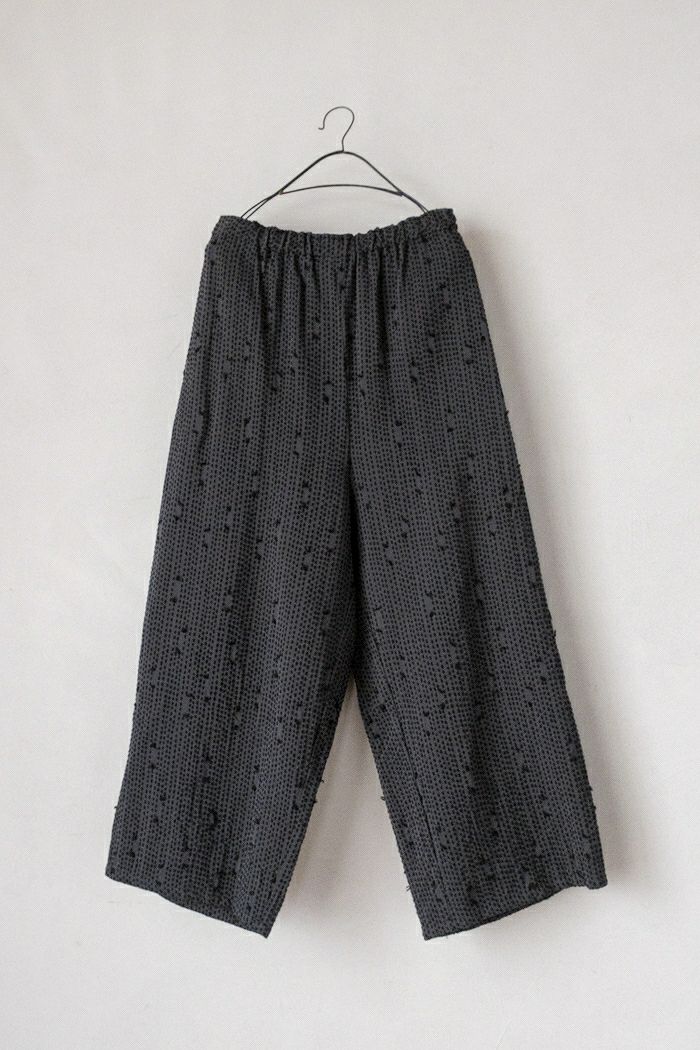 qiri キリ sashiko jacquard volume pants(25AW) | T.T. GARRET