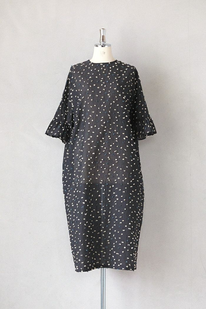 qiri キリ old letter flowers coat(25AW) | T.T. GARRET