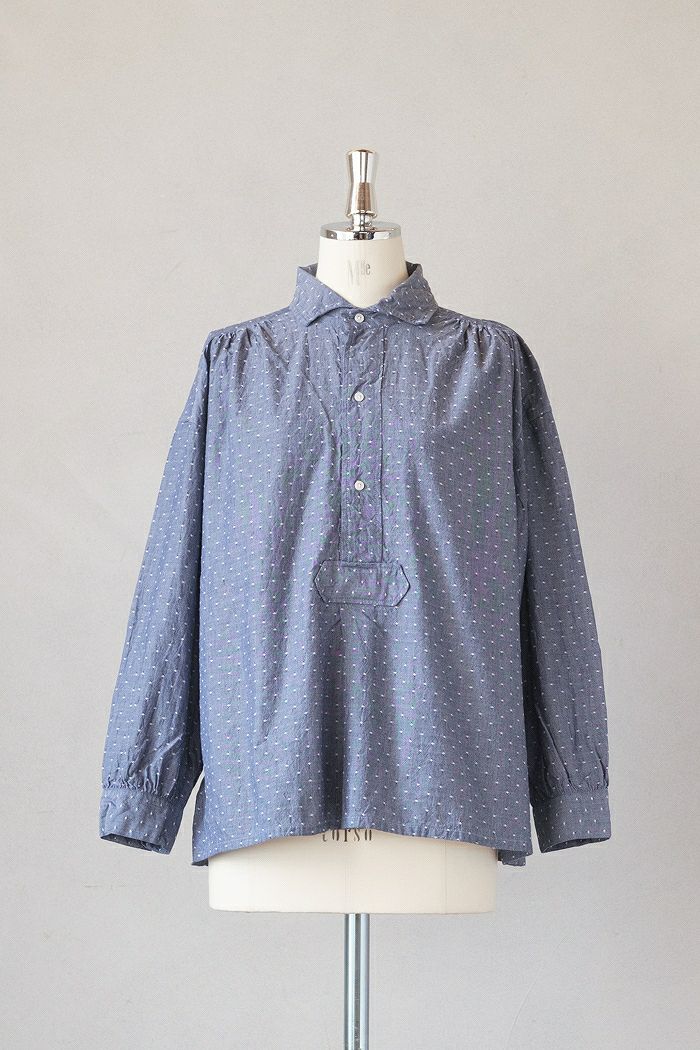 ASEEDONCLOUD アシードンクラウド Seiyako jacquard knit blouse(25AW